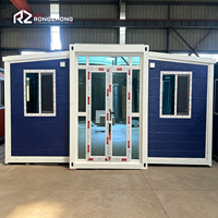 Maison préfabriquée modulaire extensible directement de l'usine, 20 pieds, 40 pieds, maison pliable avec salle de bain