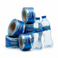 Vente flash - Film nacré transparent personnalisé avec motif de couleur - Étiquettes adhésives OPP pour l'étiquetage de bouteilles de boissons de différentes formes