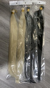 Extensions de cheveux synthétiques lisses et soyeuses, 22 pouces, mèches brutes pré-étirées, couleur brun blond, pour tresses - Product Image 5