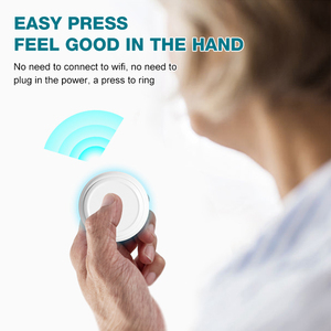 ZOGIN không dây gọi điện thoại hệ thống caregiver Máy nhắn tin 10 không thấm nước cảnh báo cuộc gọi nút với 1 hiển thị Receiver cho phòng khám nhà hàng - Product Image 4