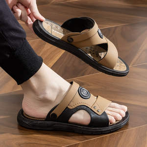 베스트 셀러 여름 남성 플립 플롭 통기성 야외 비치 신발 슬리퍼 저렴한 가격 아라비안 플랫 샌들 남성용 - Product Image 4