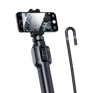 Kamera endoskopi Usb, endoskopi Video genggam industri artikulasi Borescope 8mm kamera inspeksi Borescope otomotif