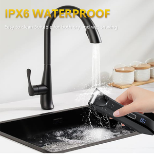 Cuchillas de lámina OEM/ODM Muestra gratis Recortadora de doble cabezal 2 en 1 <span class=keywords><strong>Afeitadora</strong></span> de <span class=keywords><strong>barba</strong></span> de cerámica Recortadora de vello púbico con bola - Product Image 6