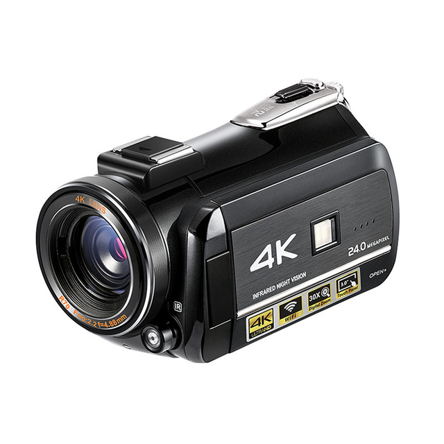 Super 4k Digital Video Camera with Touch Display and 30x Digital Zoom