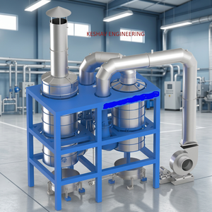 Système de purification des gaz organiques sur mesure pour usine, pompe de lavage de gaz, capacité 100 kg, débit d'air 1000 CFM - Vente en gros - Product Image 2