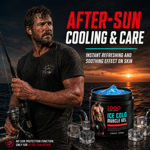 Instant Soothes Muscle Sore <b>Post</b> Workout Fast Recovery Relief Strain Refreshing Menthol Aloe Man Ice Cold Muscle Gel - Product Image 3