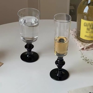 Verres à pied hauts en verre borosilicate de style français, verres à <span class=keywords><strong>champagne</strong></span> et à vin vintage - Product Image 4