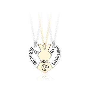 Merryshine Birthday Gift love Heart Forever Best Friend Best <strong>Sister</strong> 2 <strong>3</strong> 4 Best Friends <strong>Necklaces</strong> <strong>for</strong> 2 - Product Image 4