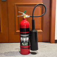 Extincteur portable au dioxyde de carbone CO2 AS/NZS de 3,5 kg/5 kg, marque Carl, acier rouge
