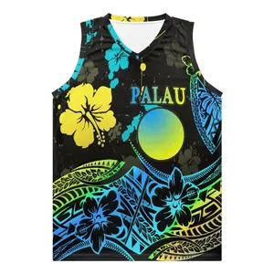 Персонализированная баскетбольная трикотажная Униформа Palau для мужчин, оптовая продажа, спортивная одежда, майка без рукавов, летняя полинезийская 2023