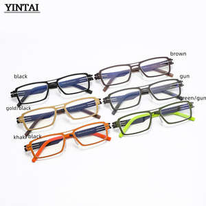 2025 Mới Nhất Ultra-Mỏng Thép Không Gỉ Kính Quang Học Khung Đơn Giản Giản Dị Hình Chữ Nhật Thiết Kế Cho Phụ Nữ Cao Thời Trang - Product Image 5