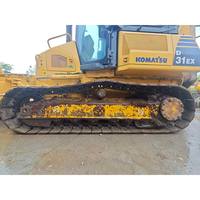 Bulldozer sur chenilles Komatsu D31 d'occasion 2017, 2500 heures, 78 CV, fabriqué au Japon, petit bulldozer avec lame PAT à vendre
