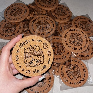 Dessous de verre rond absorbant imprimé de logo personnalisé pour bière en <span class=keywords><strong>carton</strong></span> - Product Image 4
