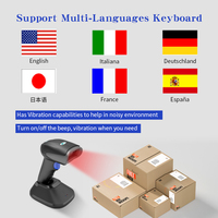 Lector de Códigos QR 2D Portátil OEM ODM con USB/Indicación por Vibración para Lectura de Alta Velocidad de 300 Escaneos/Segundos y Transmisión de Largo Alcance, Venta al Por Mayor
