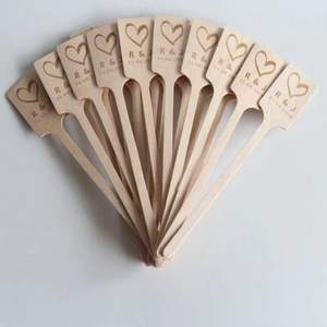 المتاح يمكن تخصيص خشبية رسمت شعار النمامون مع شكل مربع/جولة/مجداف رئيس القهوة النمامون خشب مصنوع حسب الطلب - Product Image 5