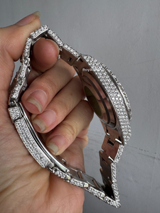 Reloj de Lujo con Moissanita VVS Más Vendido, Reloj Mecánico Completamente Incrustado con Diamantes, Reloj de Estilo Hip-hop de Alta Calidad - Product Image 2