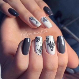 <span class=keywords><strong>Automne</strong></span> hiver à la mode français chapeau de noël presse-sur les <span class=keywords><strong>ongles</strong></span> courts gelée autocollants faux <span class=keywords><strong>ongles</strong></span> 10 pièces couverture complète <span class=keywords><strong>ongles</strong></span> conseils - Product Image 2