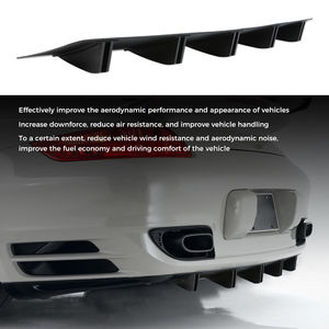 Divisor de <span class=keywords><strong>aleta</strong></span> de tiburón directo de fábrica estilo 32 "difusor de alerón de parachoques trasero labio negro brillante para <span class=keywords><strong>BMW</strong></span> 3series E36 <span class=keywords><strong>E46</strong></span> E93 E90 E92 - Product Image 2