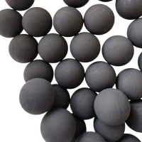 Boule en caoutchouc solide 50MM 20MM 40MM NBR FKM sans ligne de pièce de moulage sans ligne boule en caoutchouc lisse