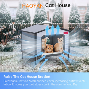 <span class=keywords><strong>Outdoor</strong></span> Kattenhuis, Waterdicht Kattenhuis Voor Zwerfhuisdieren, Geschikt Voor Buiten-/Binnenkatten, Eenvoudig Te Monteren En Schoon Te Maken - Product Image 2