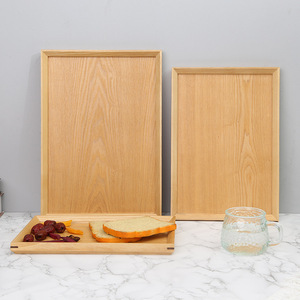 Japanese Style Rectangular Wooden <b>Tray</b> Solid Wood Serving <b>Tray</b> For Food And <b>Tea</b> - Product Image 1