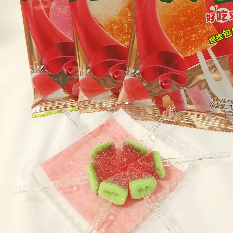 Caramelle arrotolabili alla frutta con caramelle gommose giocattoli prodotti dolciari