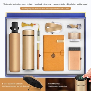 Ensemble cadeau sans MOQ, nouveauté 2023 : carnet A5 + gourde isotherme + clé USB + stylo + carnet A5 + haut-parleur + batterie externe - Product Image 5