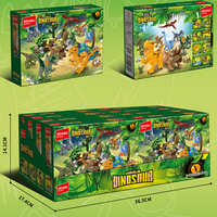 Bloques de Construcción SEMBO, Modelo de Dinosaurio, Juguete de ABS, Escala 1:72, 50 Piezas, para Niños de 5 a 7 Años, Unisex, Gránulos Pequeños