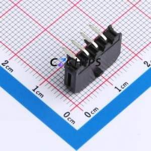 43650-4AWS Wire-to-Board Pin Header Bent Lead Through Hole,P=3mm Connector 1x4P 3mm Right Angle Insert 4P - Product Image 2
