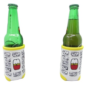 RYO Custom 12oz Neoprene Sports Beer Coolies with Digital Printing Collapsible Can <b>Cooler</b> for Holidays - Product Image 1