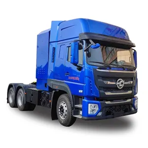 Dongfeng 6x4 traktor semi-trailer bertenaga sel bahan bakar hidrogen dengan Volume tangki Gas 1680L rentang 350km 6MT penjualan laris