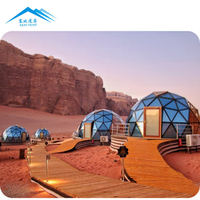 Maison de luxe isolée de haute qualité personnalisée à cadre en métal Igloo de glamping insonorisé pour l'extérieur Tentes dôme en verre 10x10 pour centre de villégiature