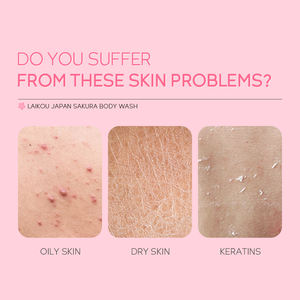 Laikou SAKURA สบู่เหลวทำความสะอาดร่างกายอ่อนโยนอ่อนโยนสบู่อาบน้ำมินิสำหรับการเดินทางสดใส - Product Image 2