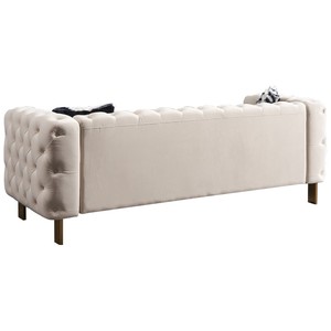 Canapé Chesterfield en velours capitonné avec éponge haute résilience pour petit espace, appartement, salon, maison moderne - Product Image 2