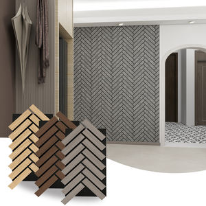 Panneaux acoustiques en lattes de bois pour hôtels modernes, avec <span class=keywords><strong>isolation</strong></span> phonique et absorption acoustique hautement efficace, design écologique - Product Image 1