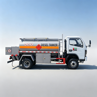 Camión Cisterna de Combustible Diésel Móvil de 6CBM con Dispensador de Combustible Digital, Camión de Reabastecimiento para Obras de Construcción