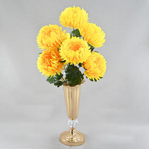 Caliente Artificial Gerbera Daisy <span class=keywords><strong>ramo</strong></span> de plástico hecho a mano simulado para el funeral Acción de Gracias Año Nuevo decoración del Día de San Valentín - Product Image 3