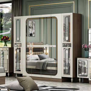 Conjunto de muebles modernos de madera para dormitorio, conjunto de mobiliario blanco y árabe - Product Image 5