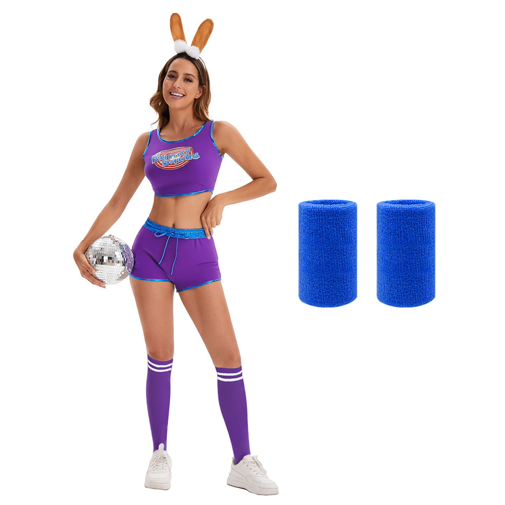 Purple [Shorts + Top + Ears + Wristbands]