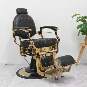 Chaises de salon modernes en gros, en acier inoxydable, robustes, professionnelles, avec pompe hydraulique, base ronde, pour salons - Product Image 1