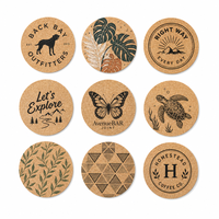 Sous-verres en liège naturel écologiques personnalisables avec logo, isolants thermiques, anti-brûlure, ronds et carrés, pour la cuisine et la table
