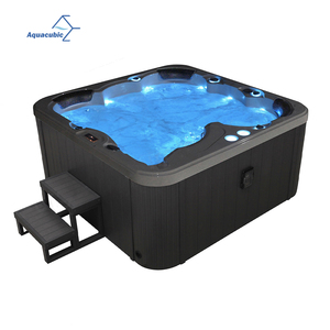 Jacuzzi Exterior <span class=keywords><strong>de</strong></span> Acrílico Aquacubic 2022 <span class=keywords><strong>Balboa</strong></span> para 4 Personas, Spa con Hidromasaje - Product Image 4