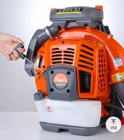 Soplador de Mochila Inalámbrico de Gasolina de Alta Potencia EB-9530 de 85cc, Motor sin Escobillas de Grado Industrial, Certificado CE, Motor de 2 Tiempos, 110m/s