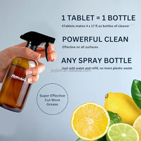 Kit de nettoyage multi-usages écologique, formule végane avec des tablettes de nettoyage solides multifonctions