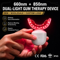 Perangkat Perawatan Mulut PBM OEM 660nm Merah + 850nm Inframerah Dekat dengan Gel Perbaikan Gusi, Set Perawatan Gusi Label Pribadi