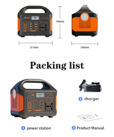 Generator Tenaga Surya Isi Ulang Gelombang Sinus Murni 300W untuk Darurat Rumah dengan Port DC AC USB dan Pengontrol MPPT untuk Berkemah