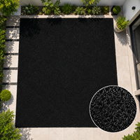 Gazon synthétique noir pour putting green, idéal pour la maison, le jardin, la cour, la terrasse, le balcon et la couverture de sol extérieur