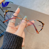 TALLA 54-17-142  Nuevas Gafas Europeas y Americanas Vintage con Protección Anti-luz Azul y Monturas Irregulares que Cambian de Color para Mujer