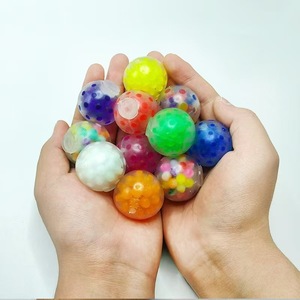 Hot Selling 3.5cm Colorful Mini <b>Beads</b> Squishy TPR Squeeze Ball Stress Relief Venting Capsule Fidget Toy Gifts - Product Image 3