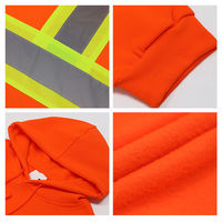 Sudadera Reflectante de Alta Visibilidad Personalizable con Capucha, ANSI Clase 3 ENISO 20471 Clase 3